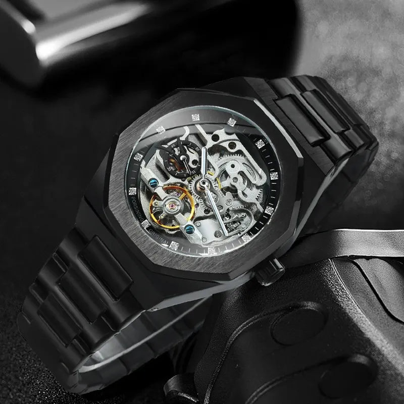 Montre Automatique Squelette Style Contemporain