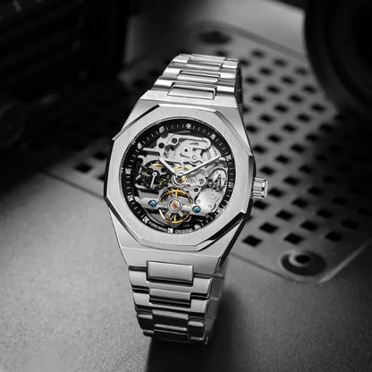 Montre Automatique Squelette Style Contemporain