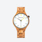 Montre Bois pour Homme, Design Épuré
