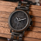 Montre en Bois Chronographe Homme et Acier, Fonctionnalité Sportive