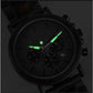 Montre en Bois Chronographe Homme et Acier, Fonctionnalité Sportive