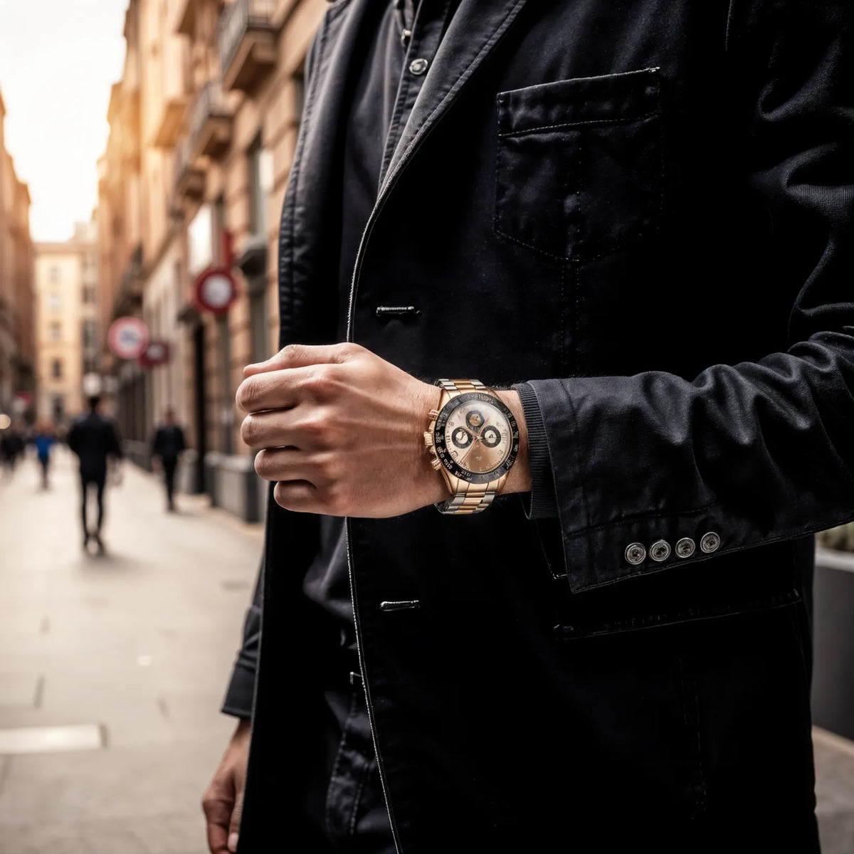 Montre Chronographe Quartz Design Homme Chic