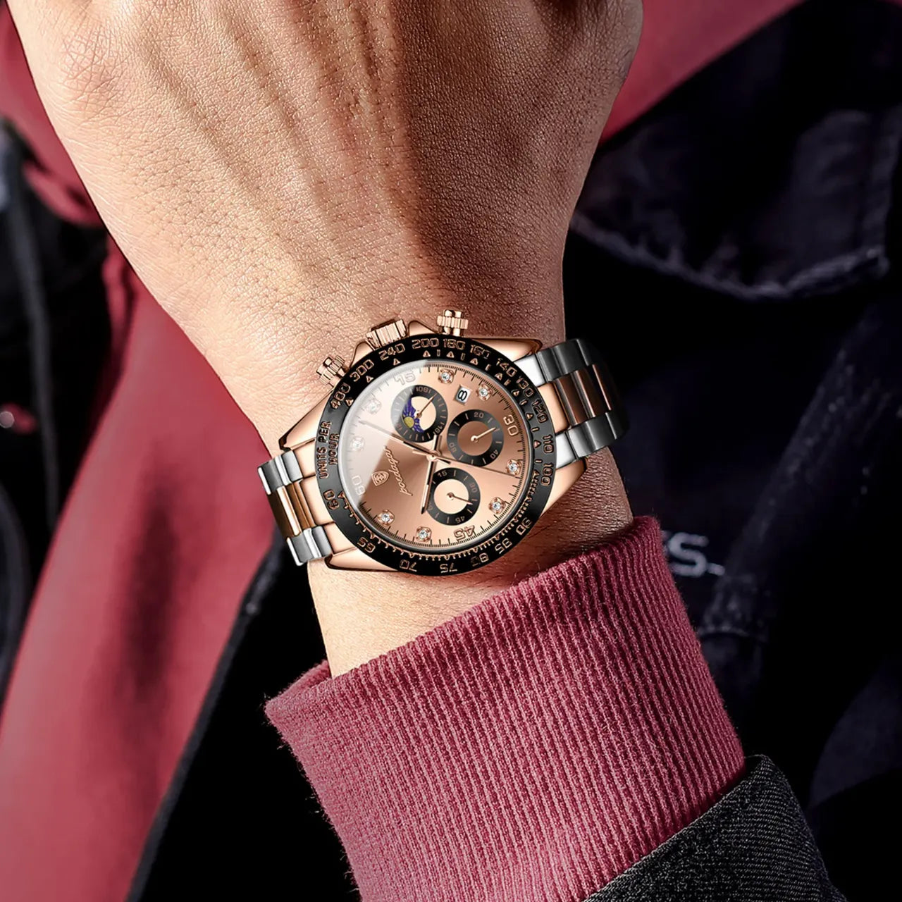 Montre Chronographe Quartz Design Homme Chic