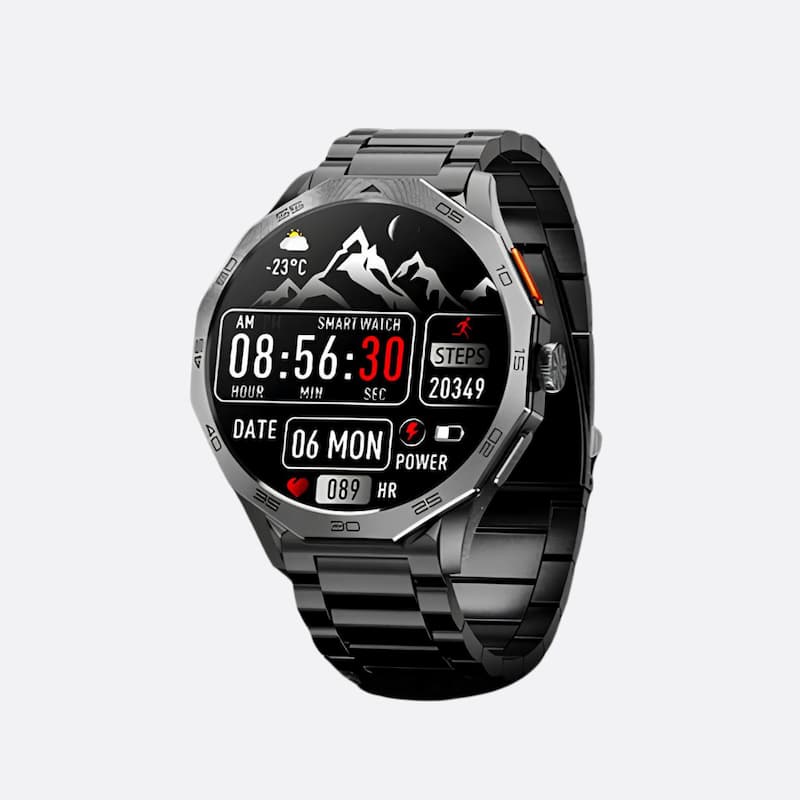 Montre Connectée Homme Écran Rond 1.85
