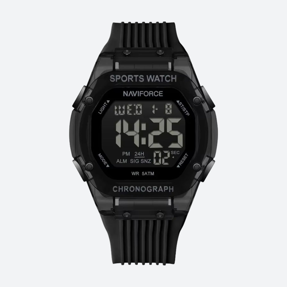 Montre Digitale Homme, Chronographe et Double Affichage