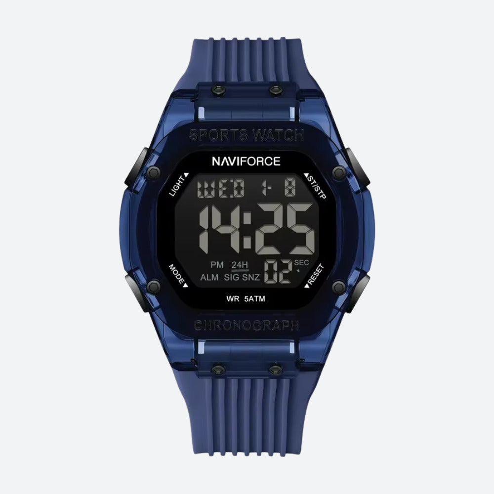 Montre Digitale Homme, Chronographe et Double Affichage