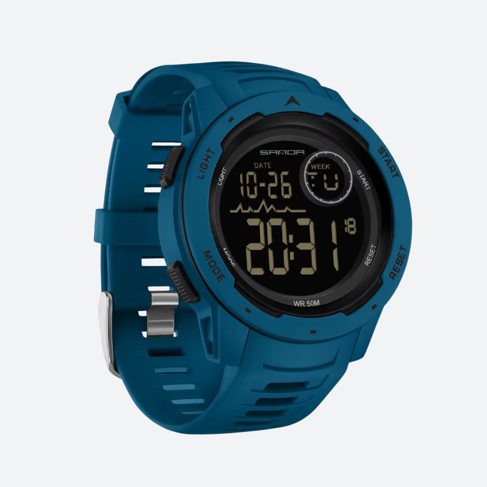Montre Digitale Homme Sport, Bracelet Silicone