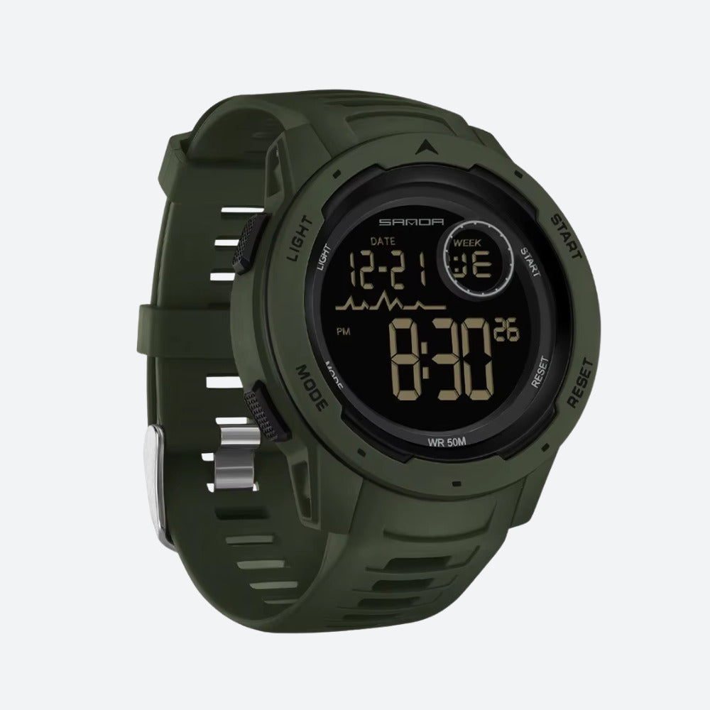 Montre Digitale Homme Sport, Bracelet Silicone