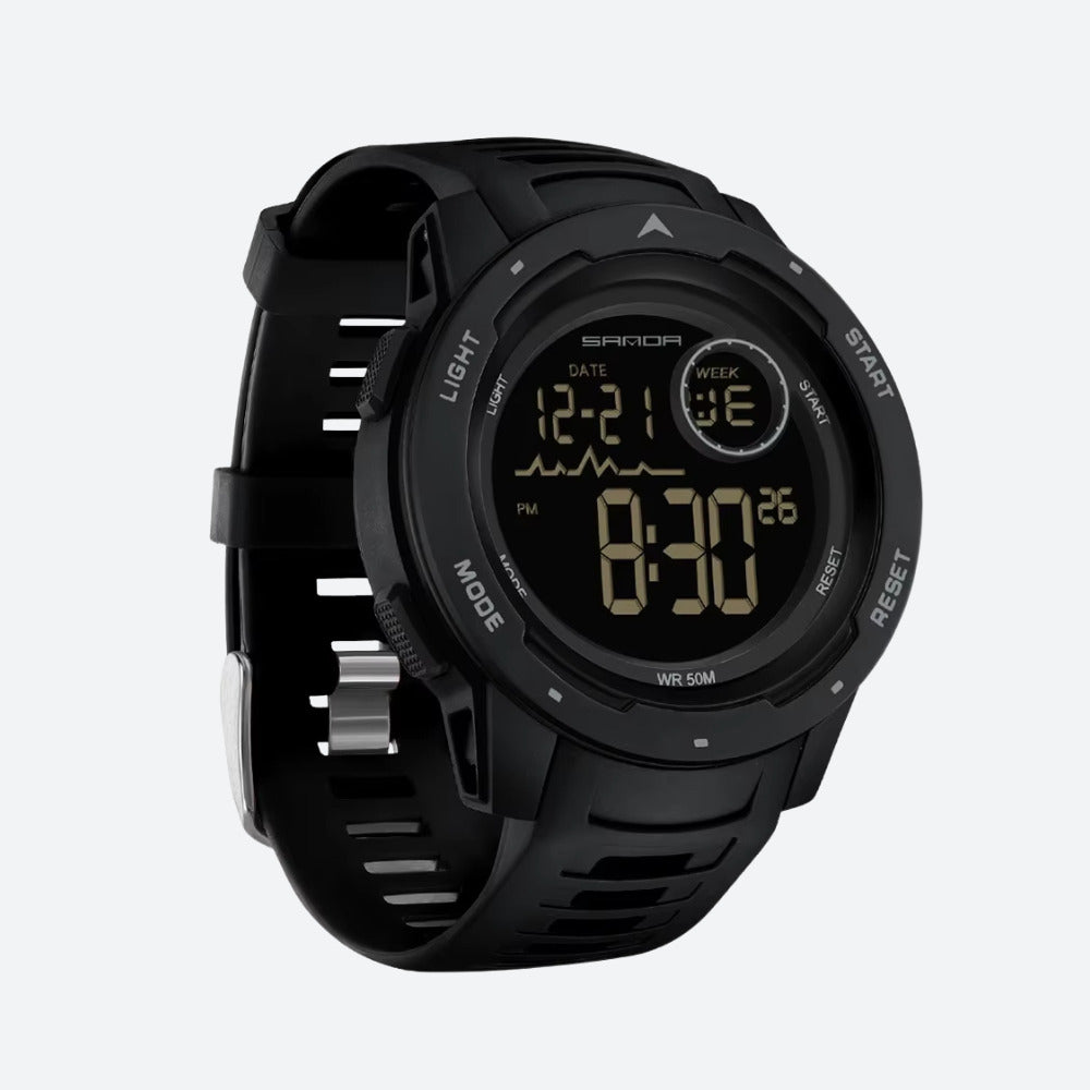 Montre Digitale Homme Sport, Bracelet Silicone