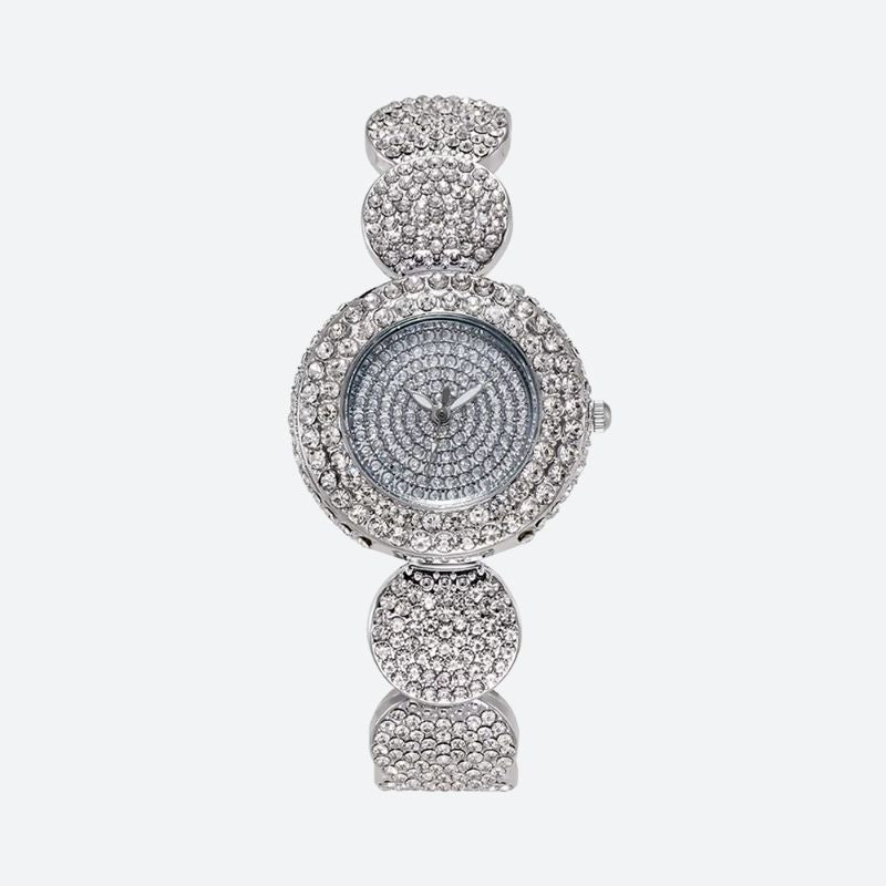 Montre Femme Quartz Entièrement En Strass
