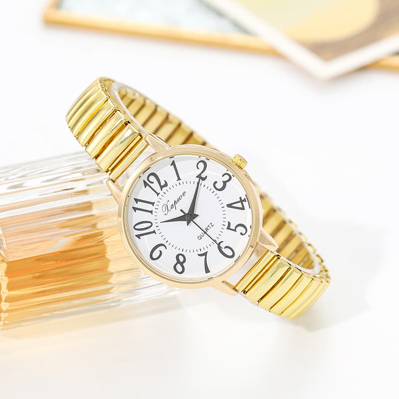 Montre Femme Quartz Grand Chiffres Arabes