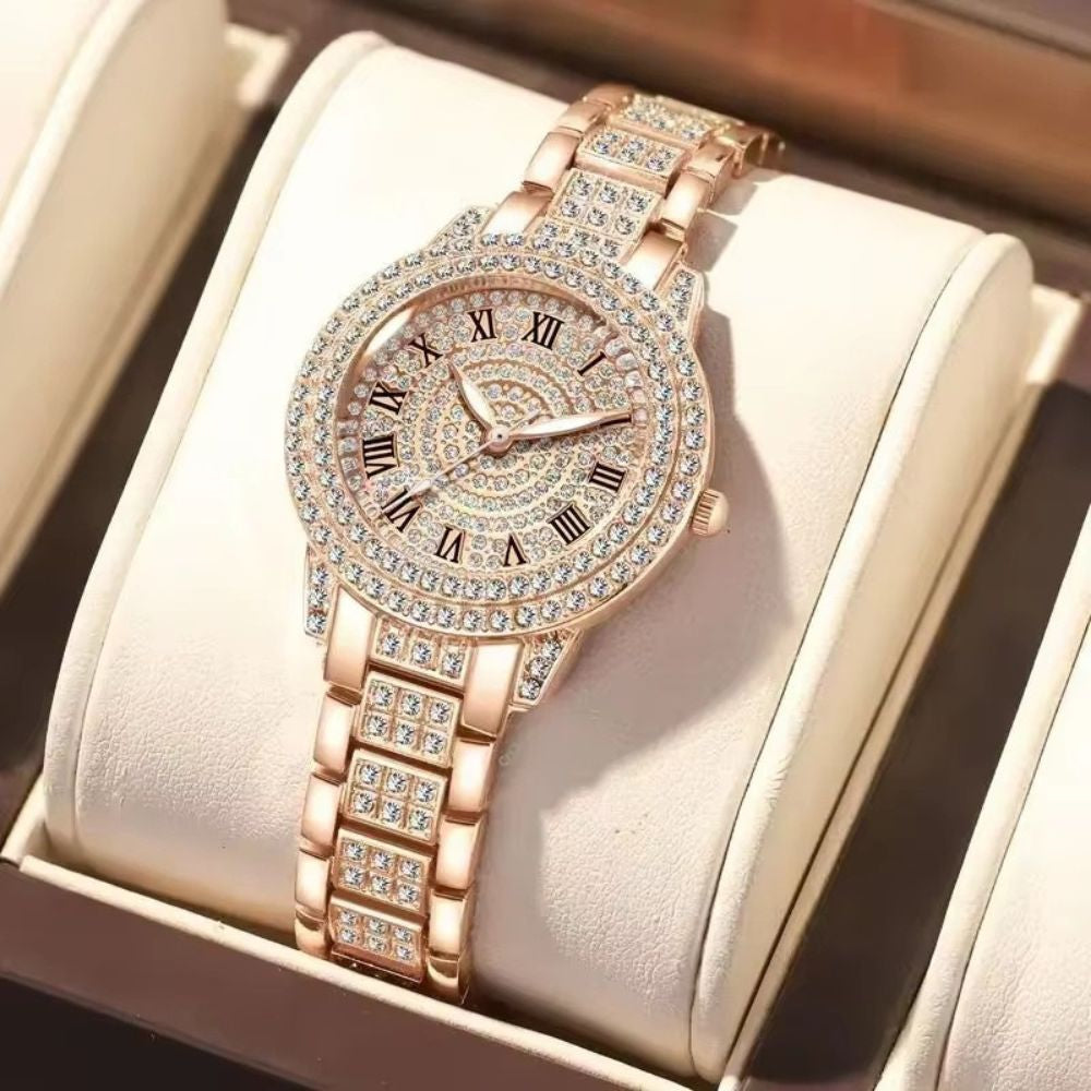 Montre Femme Élégante Strass Mécanique