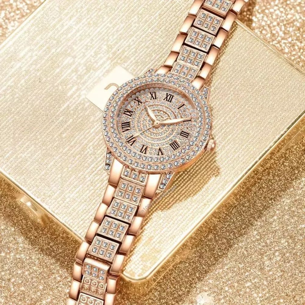 Montre Femme Élégante Strass Mécanique