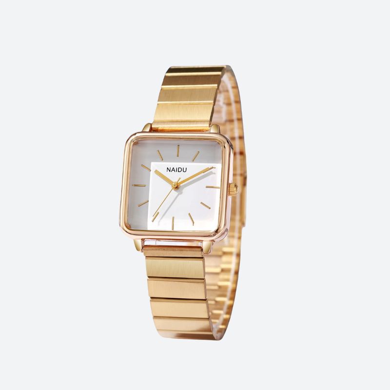 Montre Femme quartz rétro cadran carré
