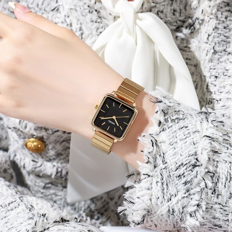 Montre Femme quartz rétro cadran carré