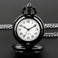 Montre à Gousset Homme Quartz Vintage, Design Gravé