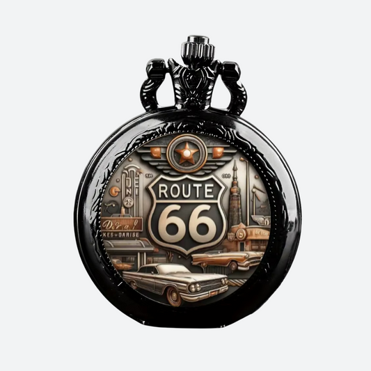 Montre à Gousset Homme Route 66, Vintage Américain