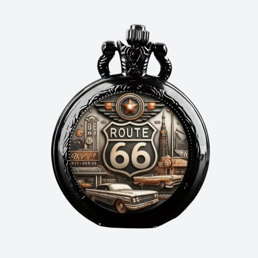 Montre à Gousset Homme Route 66, Vintage Américain