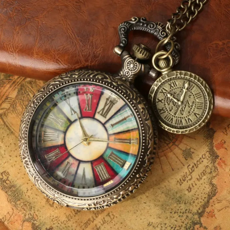 Montre à Gousset Homme Vintage Multicolore