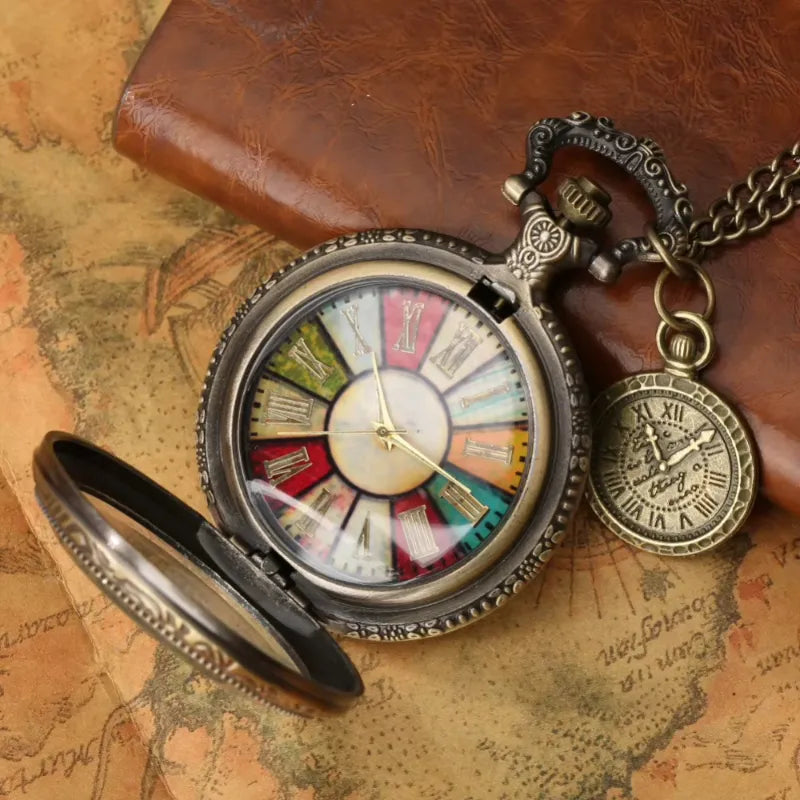 Montre à Gousset Homme Vintage Multicolore