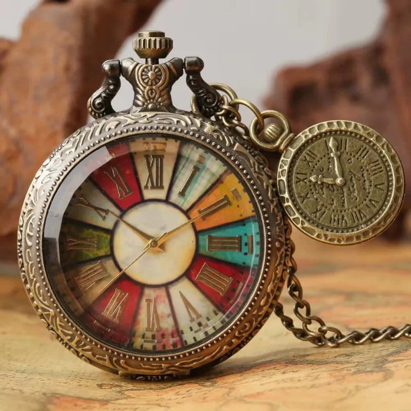 Montre à Gousset Homme Vintage Multicolore