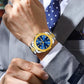 Montre Homme Acier Bicolore Quartz, Jour/Date