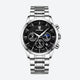 Montre Homme Chronographe Quartz, Bracelet Acier Inoxydable