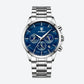 Montre Homme Chronographe Quartz, Bracelet Acier Inoxydable