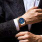 Montre Homme Chronographe Quartz, Bracelet Acier Inoxydable