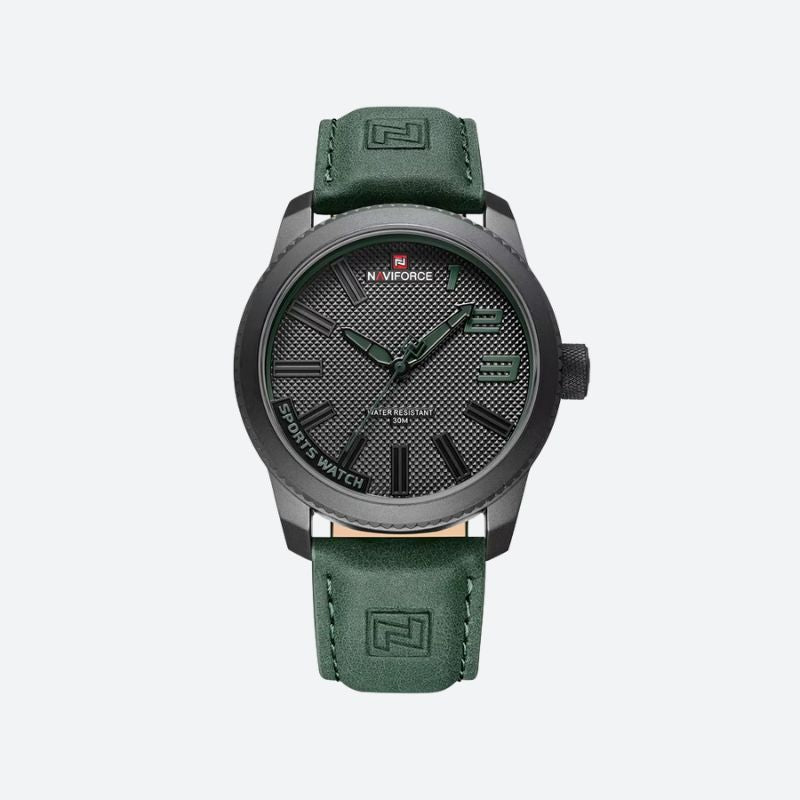Montre Homme Cuir Sport, style Militaire