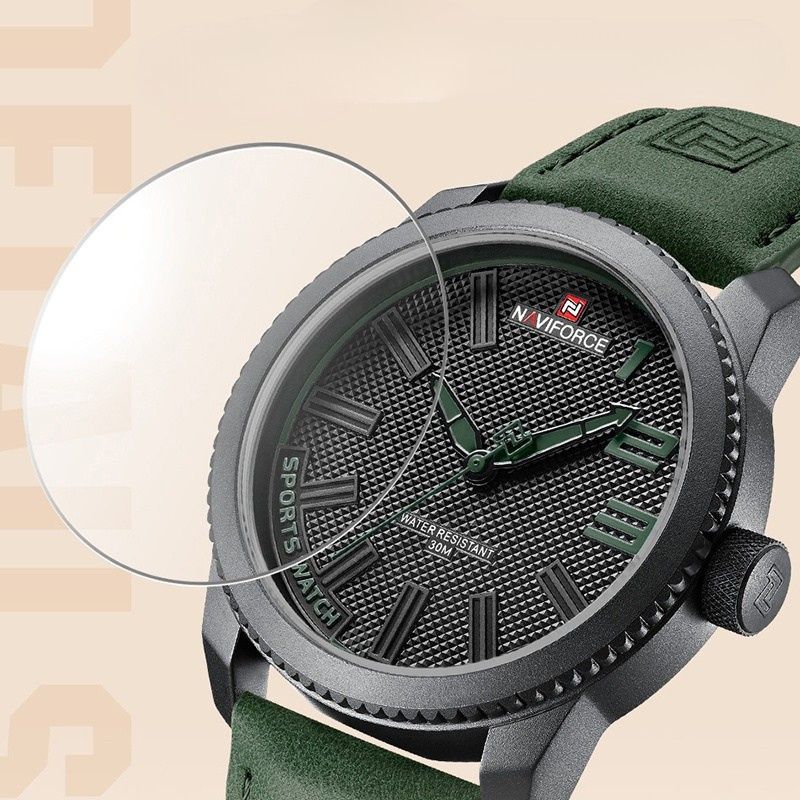 Montre Homme Cuir Sport, style Militaire