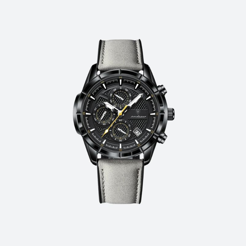Montre Homme Quartz Chronographe Cuir