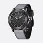 Montre Homme Solaire Aviateur avec Cadran 43 mm, Bracelet Nylon