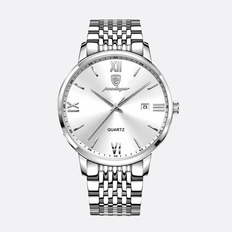 Montre Homme Ultra-Fine en Acier, Design Minimaliste