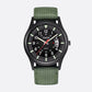 Montre Homme Vintage Militaire Quartz Bracelet Nylon 41mm
