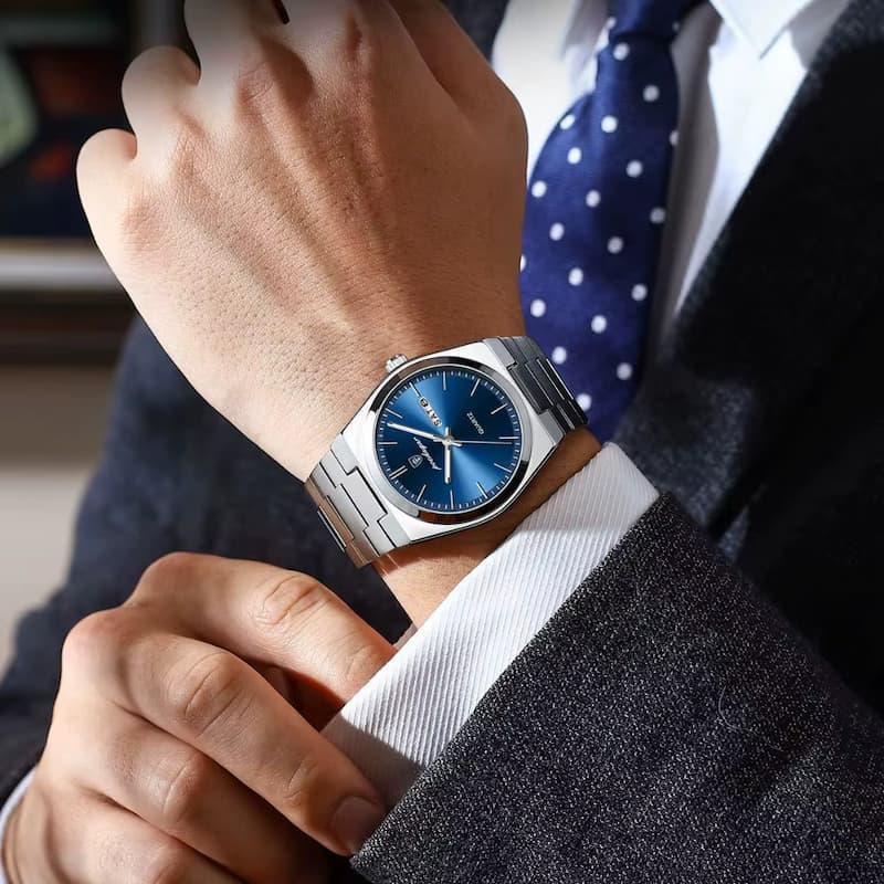 Montre Luxe Homme Quartz Design Moderne