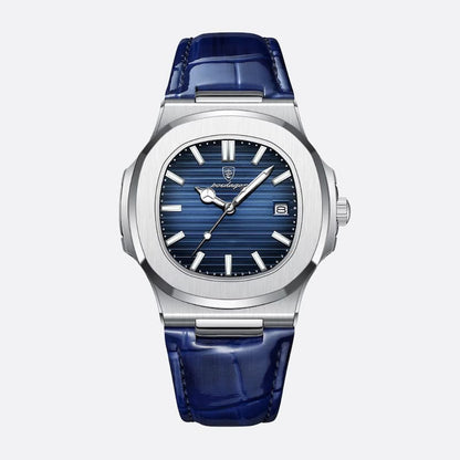 Montre Luxe Homme Style Nautilus Bracelet Cuir