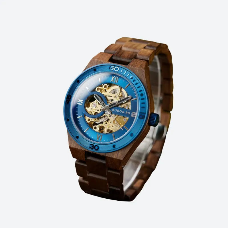 Montre Mécanique En Bois Homme Artisanat Naturel