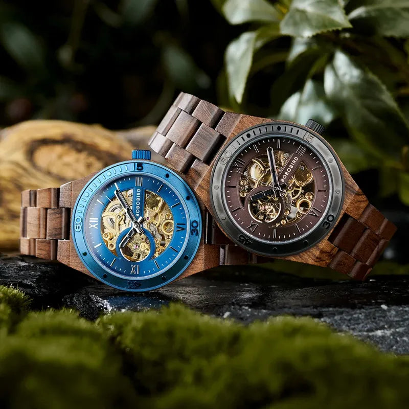 Montre Mécanique En Bois Homme Artisanat Naturel