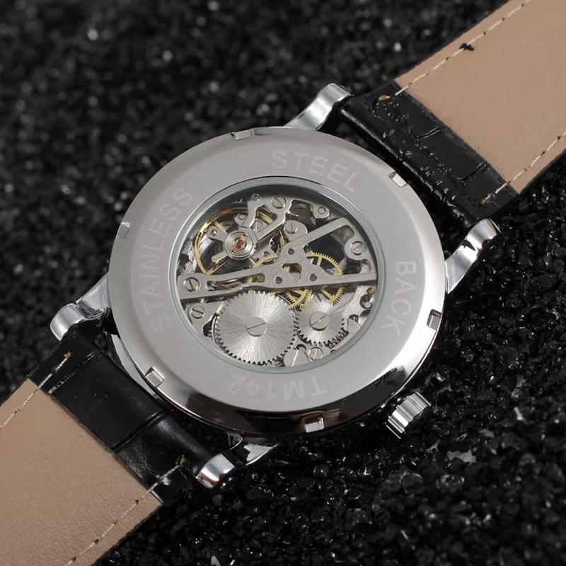 Montre Mécanique Homme à Chiffres Romains, Remontage Manuel