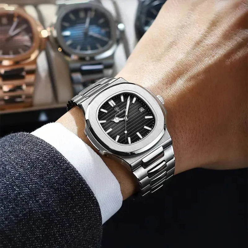 Montre Quartz Homme Style Luxe