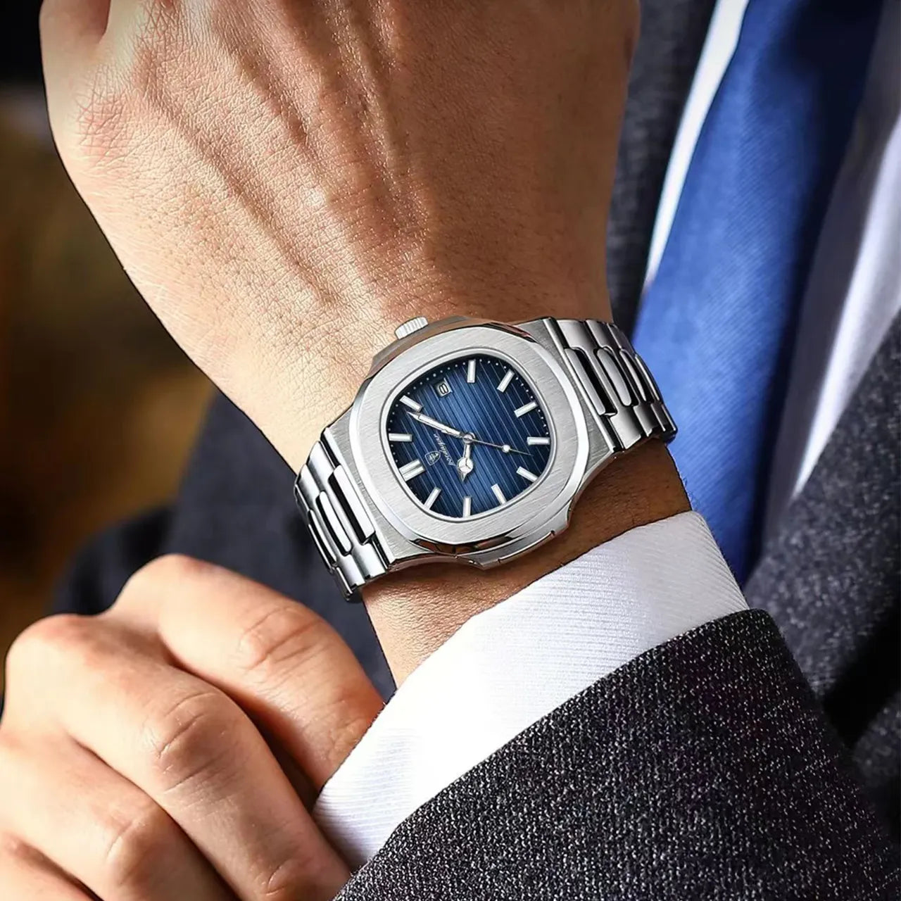 Montre Quartz Homme Style Luxe