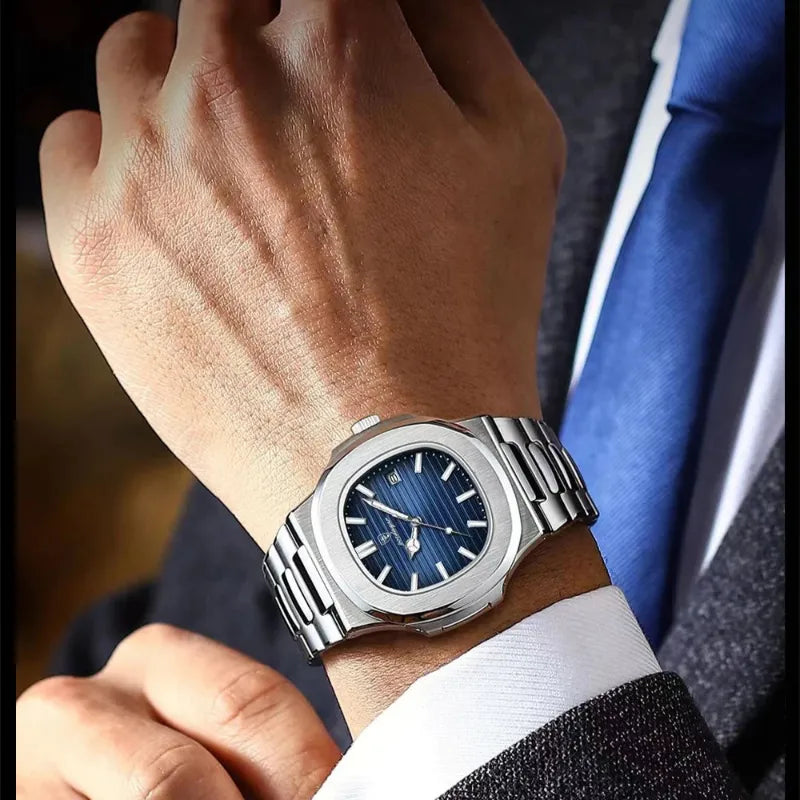 Montre Quartz Homme Style Luxe