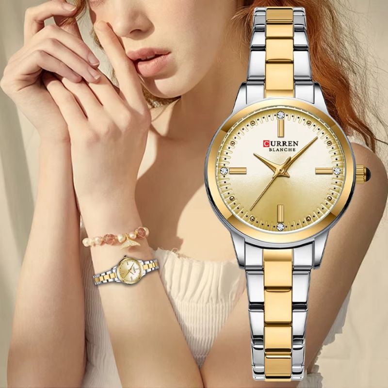 Montre_Quartz_femme_Bicolore_Etincelante_6