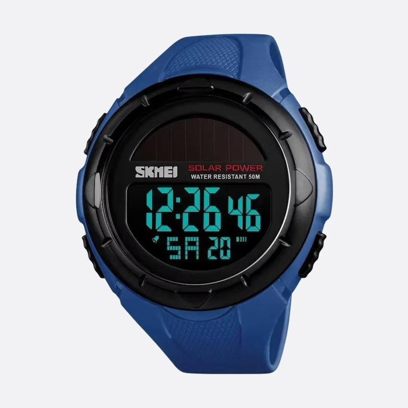 Montre Solaire Digitale Homme, Multifonctions