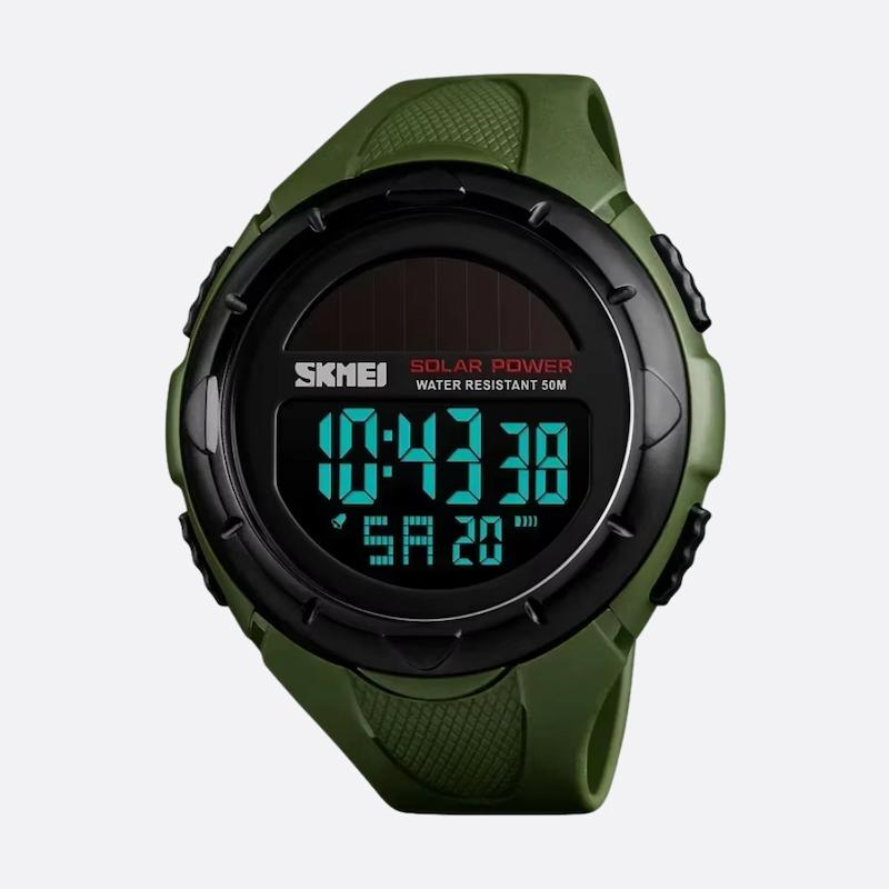 Montre Solaire Digitale Homme, Multifonctions