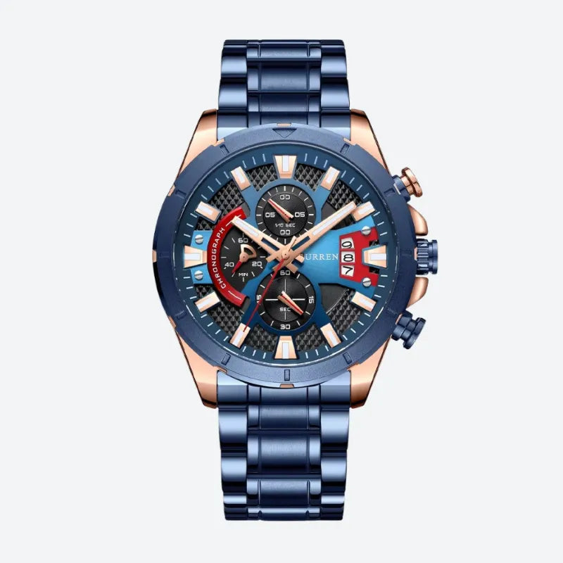 Montre Sport Chronographe Style Racing