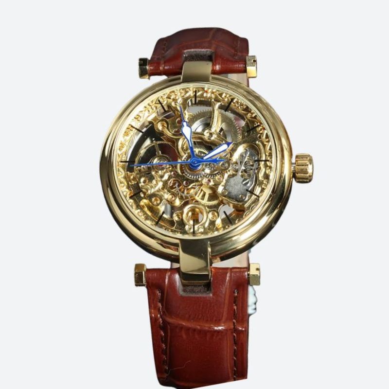 Montre_Squelette_Femme_Automatique_En_Cuir_Marron_1