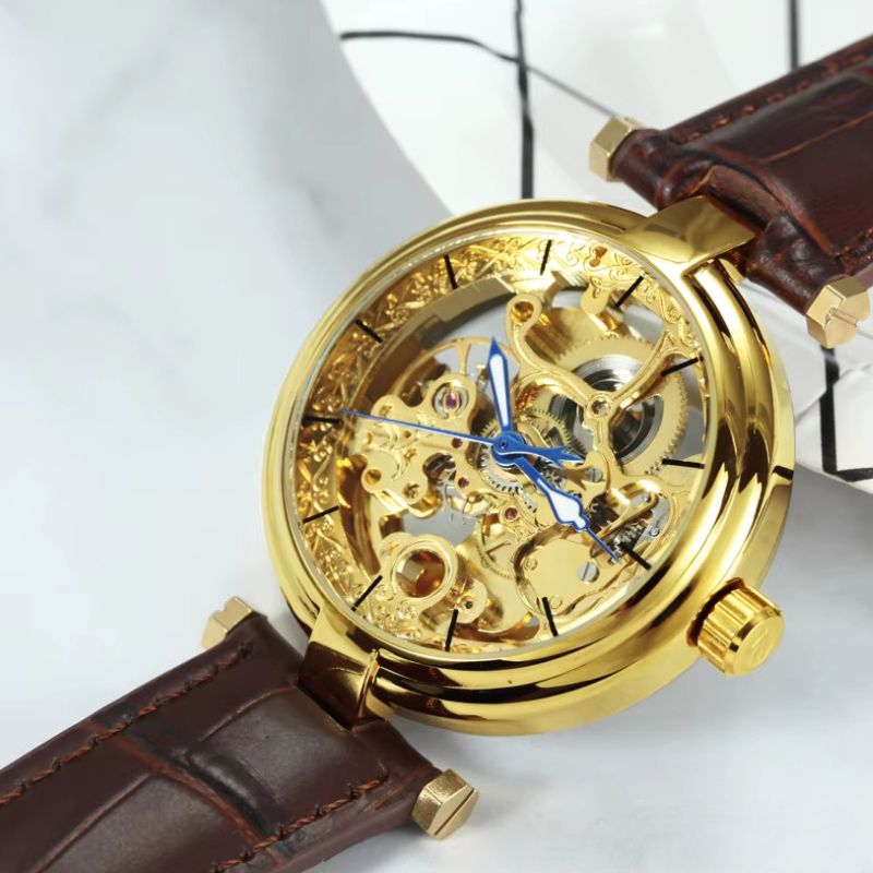 Montre_Squelette_Femme_Automatique_En_Cuir_Marron_2