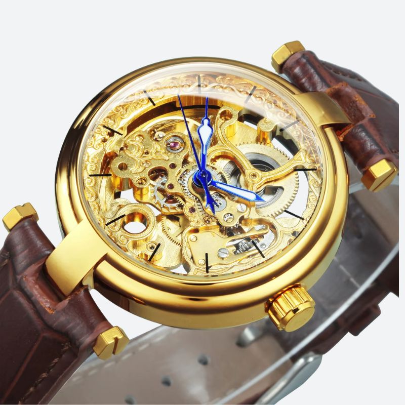 Montre_Squelette_Femme_Automatique_En_Cuir_Marron_3